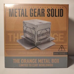 Metal Gear Solid 2 Cardboard Box The Orange Metal Box Limited Edition